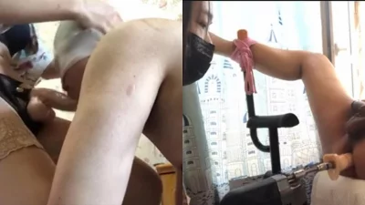 戴上假阳具后人男奴 口爆四爱
